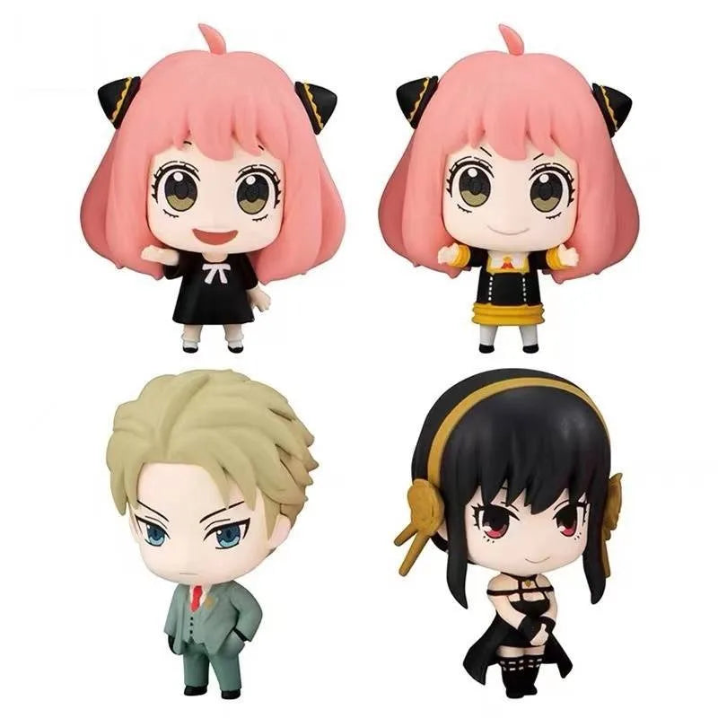 Spy X Family Anya Forger 4 Pack Collectible Figure Set