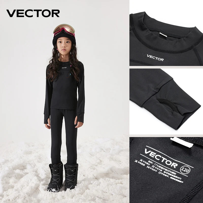 Girls Fleece Thermal Set | Quick Dry Fabric | Soft Stretch Fit | Youth Sizes