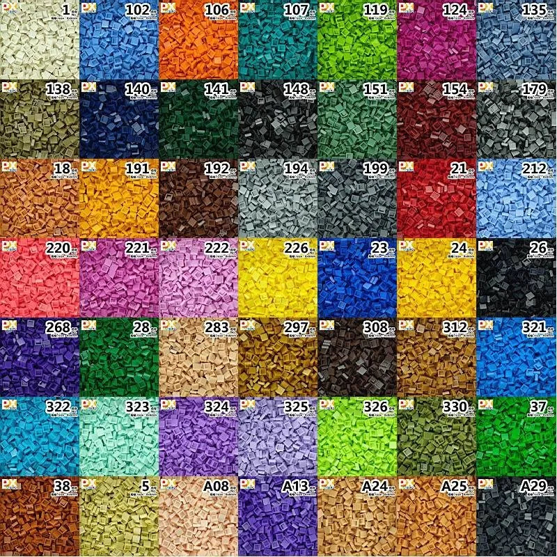 Smooth 1x1 Building Blocks | MOC Pixel Particles | DIY Kids Set