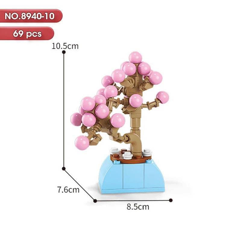 Educational Blocks Lego Compatible Floral Bonsai Kit Kids - ToylandEU