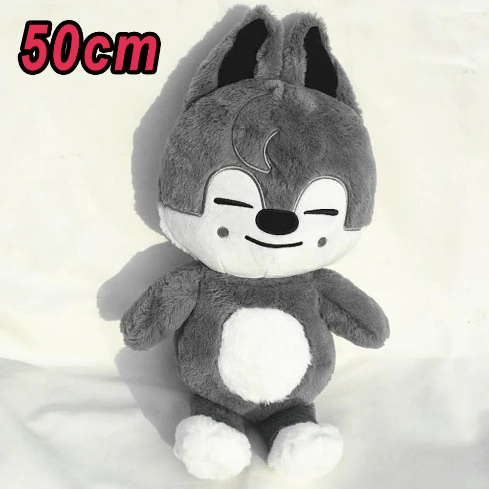 Skzoo Wolfchan Plush Toy | 23-50 cm Size | PP Cotton Filling | Large Size