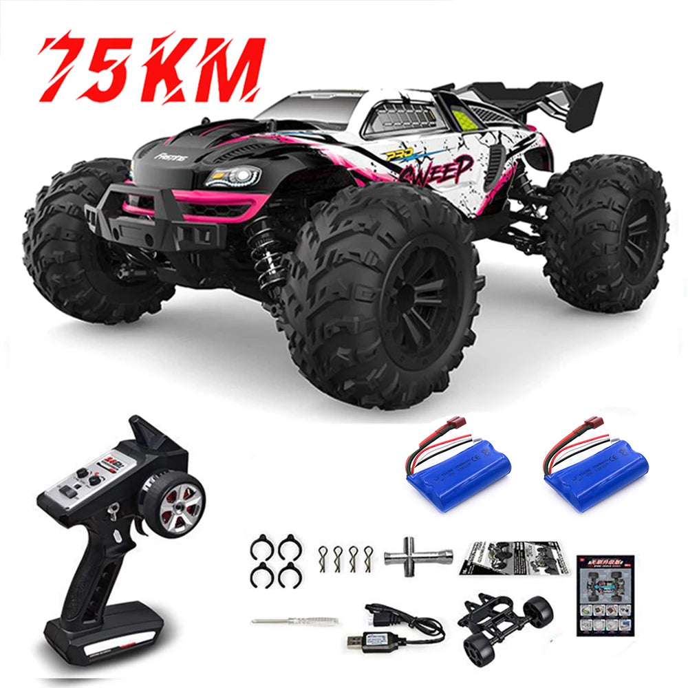 RC Cars 2.4G 390 Moter High Speed Racing with LED 4WD Drift Remote - ToylandEU