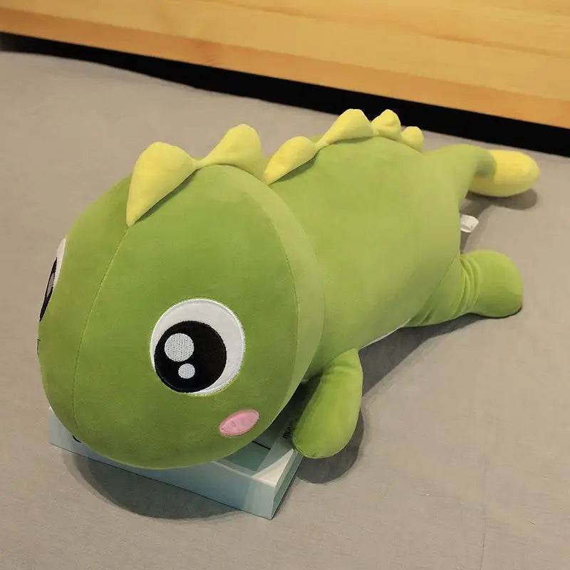 New Huggable Big Long Cute Dinosaur Plush Toy Soft Cartoon Crocodile Doll Girlfriend Pillow - ToylandEU