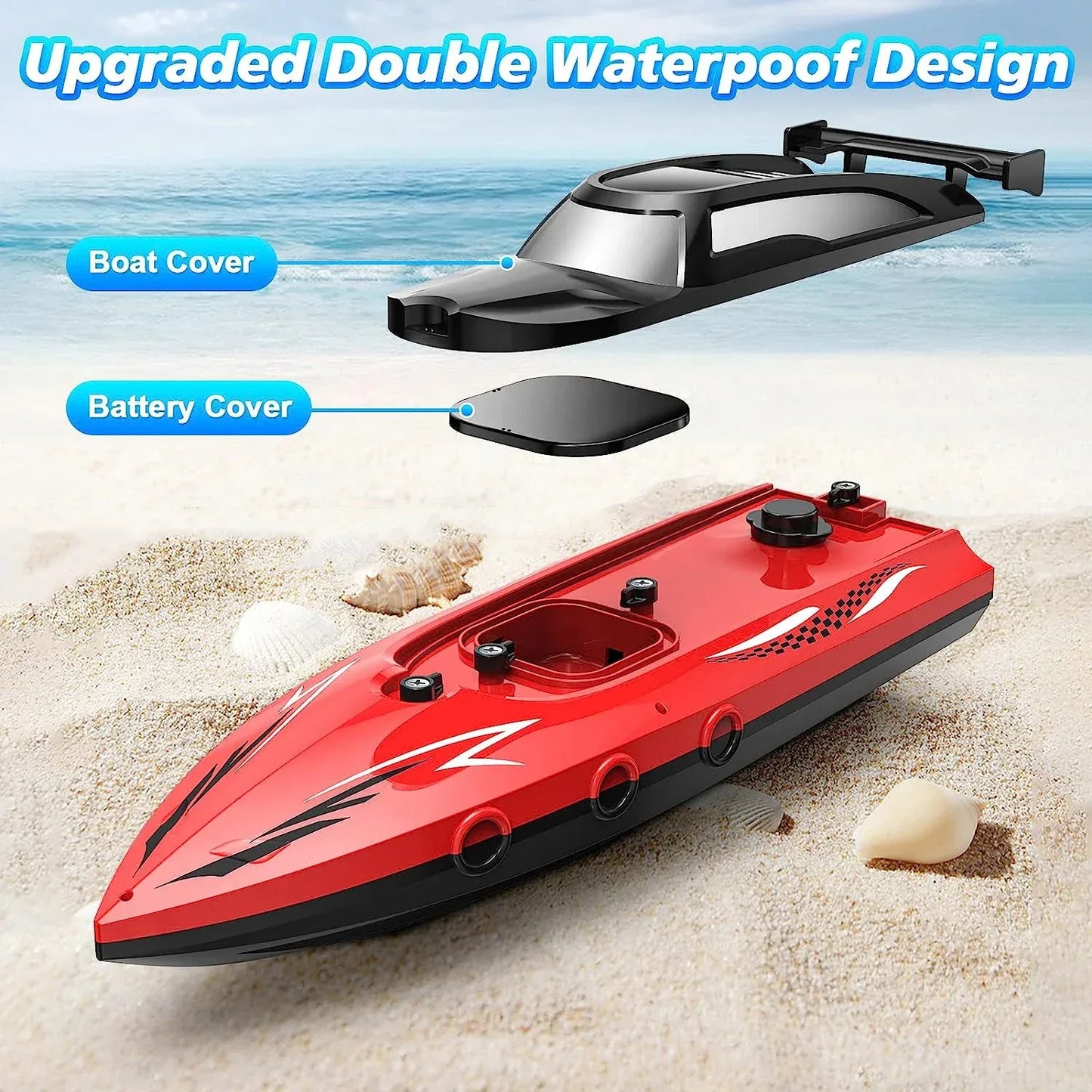 High Speed RC Racing Boat for Pool and Lake Adventures - ToylandEU