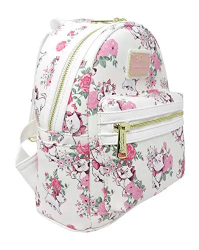 Disney Marie Floral Plush Backpack for Stylish Kids