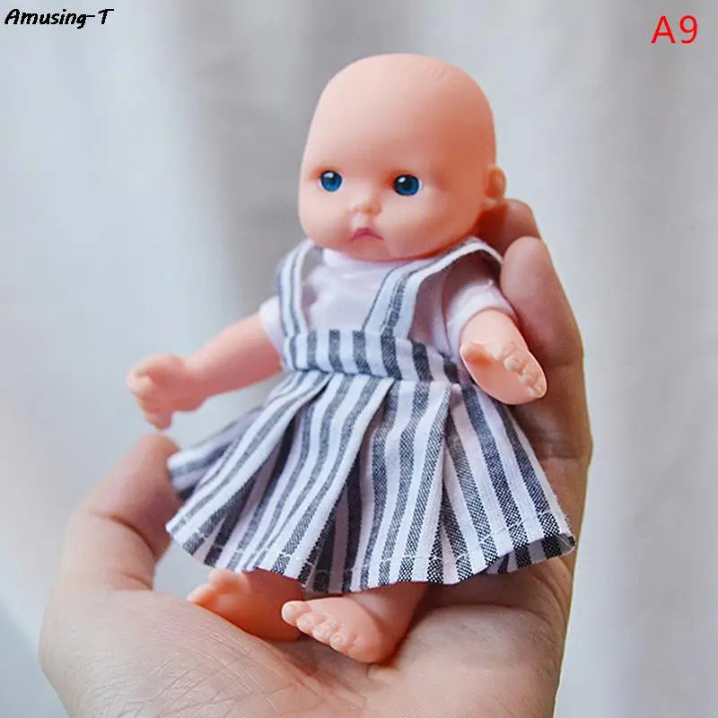 Mini Silicone Reborn Dolls 12cm Realistic Baby Doll Toy