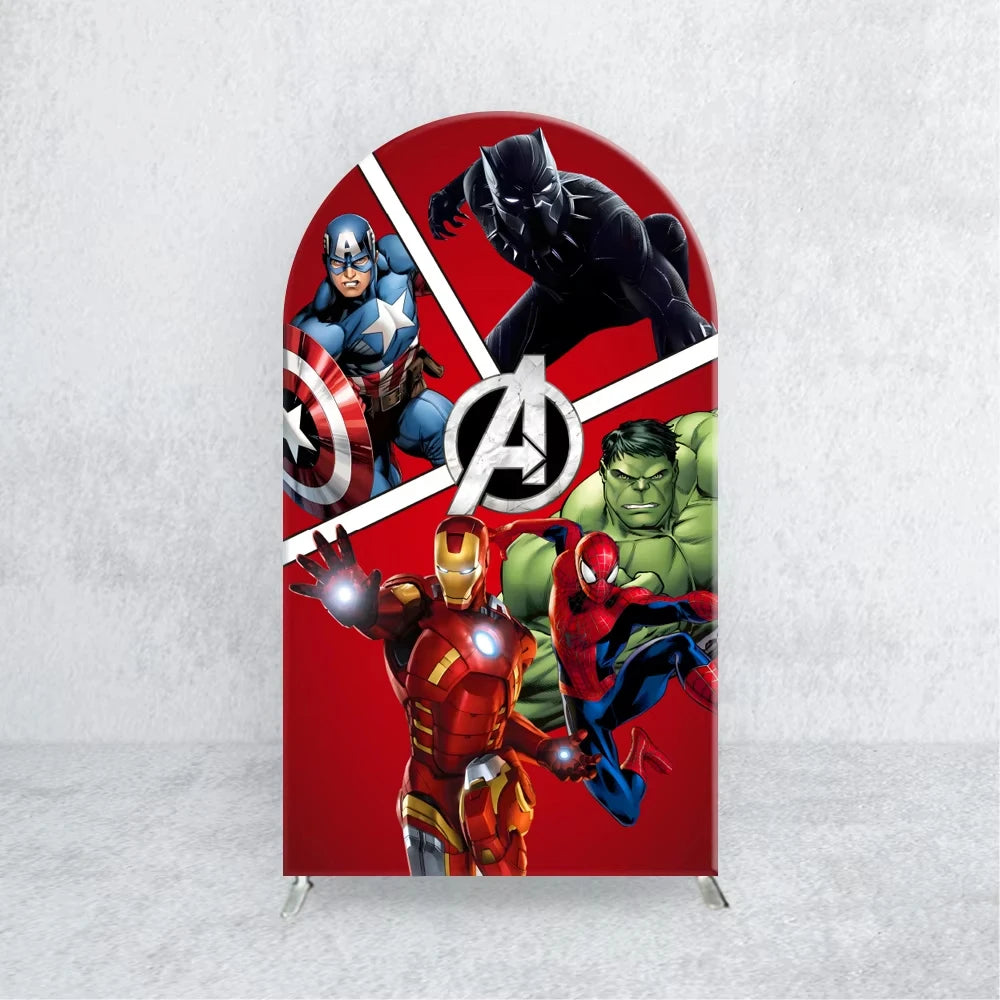 Backdrop | Marvel Avengers Theme | Custom Name | 7x5ft