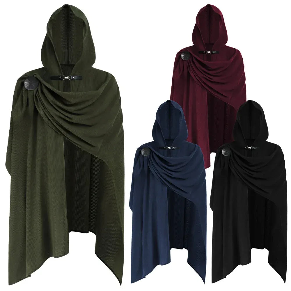 Medieval Hooded Cloak for Cosplay and Ren Faire Gothic Style - ToylandEU
