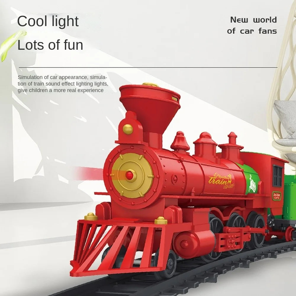 Educational Toy Train Set For Kids Christmas Railway Model