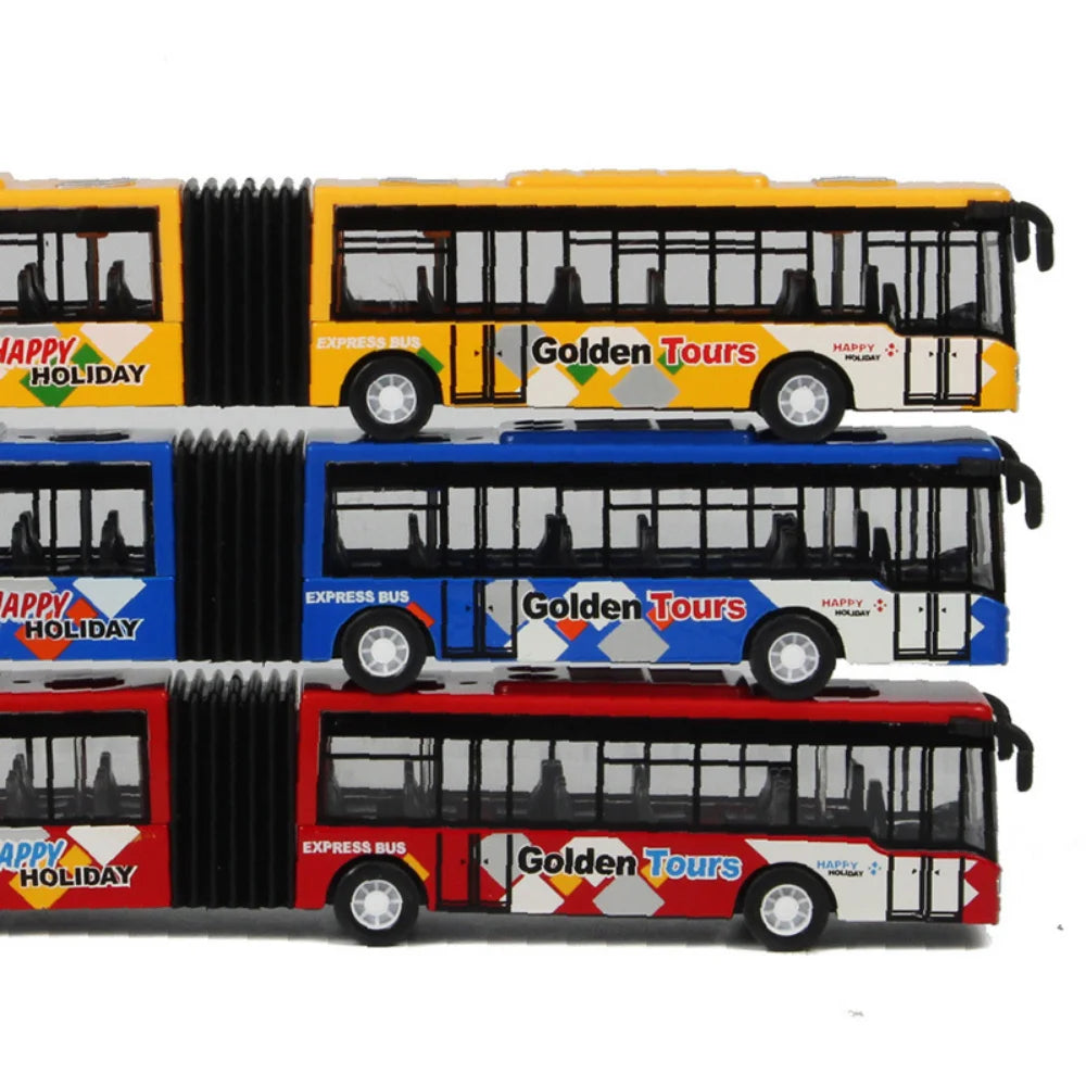 Alloy Bus Model High Simulation Toy Car Model Diecast Plastic Toyland EU