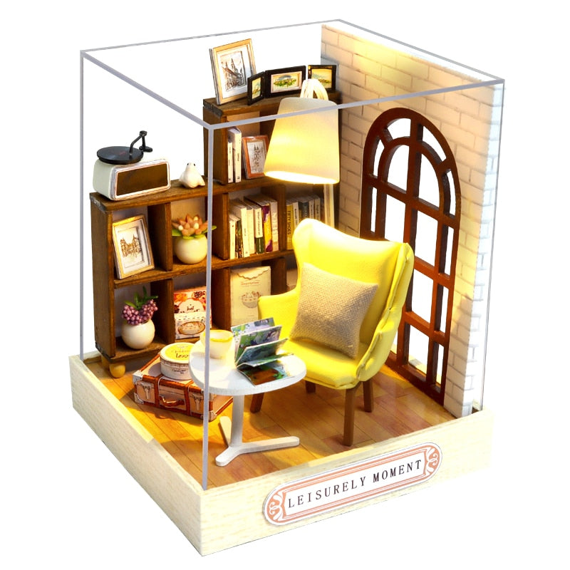 Doll House Miniature DIY Dollhouse With Furnitures Wooden House Casa Diorama Toys For Children Birthday Gift Z007 Toyland EU Toyland EU