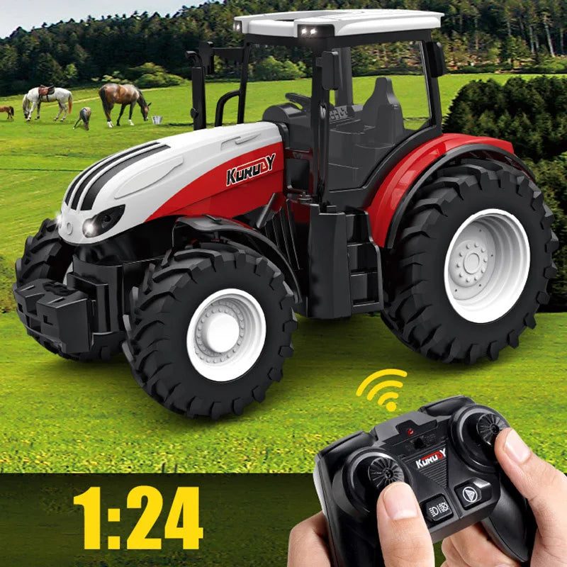 RC car toys RC Farm Tractor Trailer 1/24 2.4G Remote Control - ToylandEU
