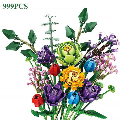 Aoger Wildflower Bouquet 10313 Flower Building Blocks Home Decor ToylandEU.com Toyland EU