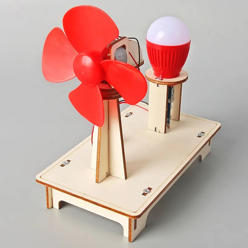 Wooden Wind Turbine Model Science Kit for Kids - Fun and Educational Physics Toy - ToylandEU