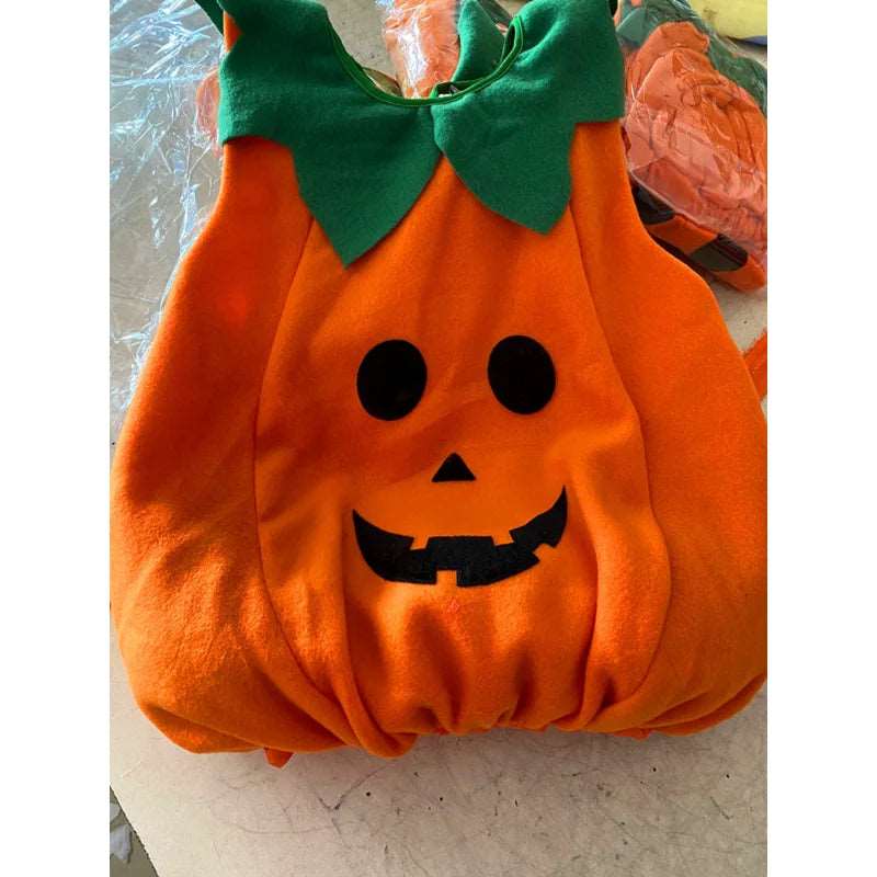 Adorable Pumpkin Baby Cosplay Costume Set with Hat for Halloween Stage Performances