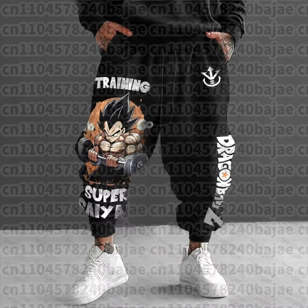 Dragon Ball Men's Jogger Pants | Majin Buu Graphic | Harajuku Style | Sizes S-XXL