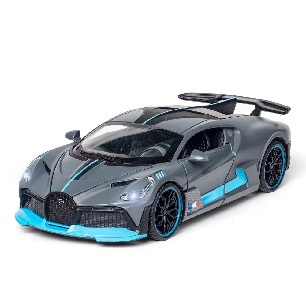 Diecast Bugatti Divo 1/32 Scale Model Car with Openable Doors and Light & Sound Features - ToylandEU