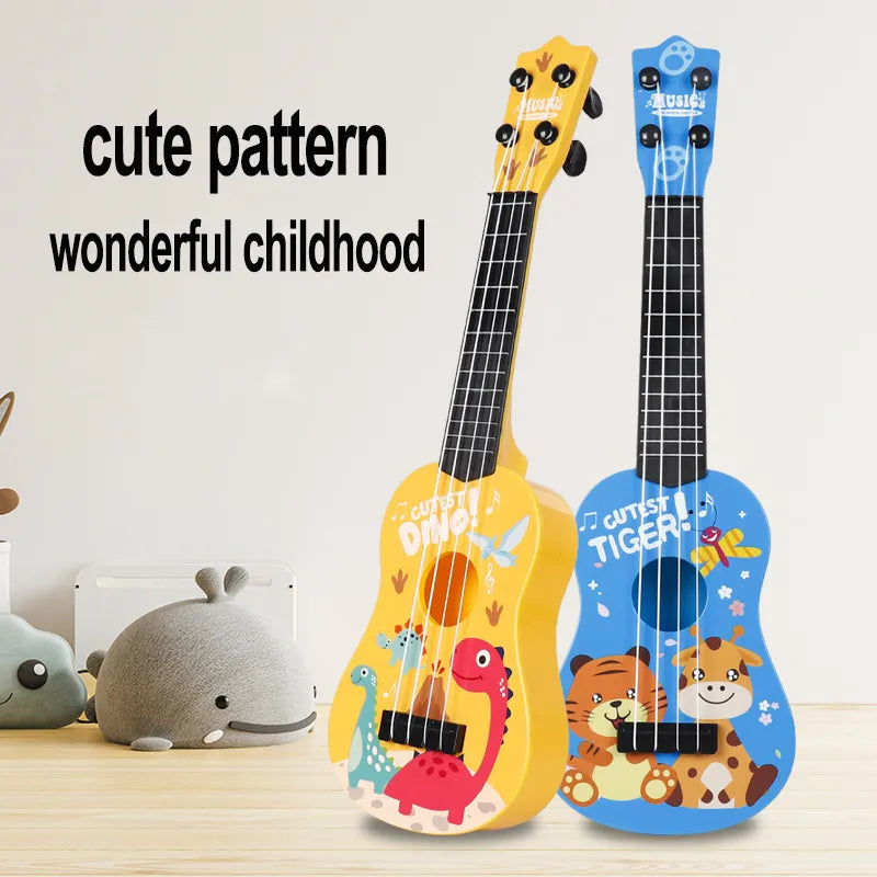 Children Ukulele Musical Toys 4 Strings Small Guitar Montessori - ToylandEU