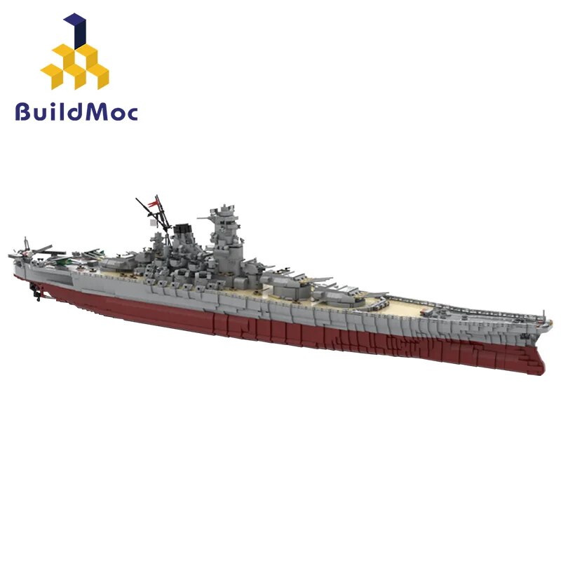 Navy Military Warship Building Blocks IJN Yamato 1:200 Construction Toy - ToylandEU