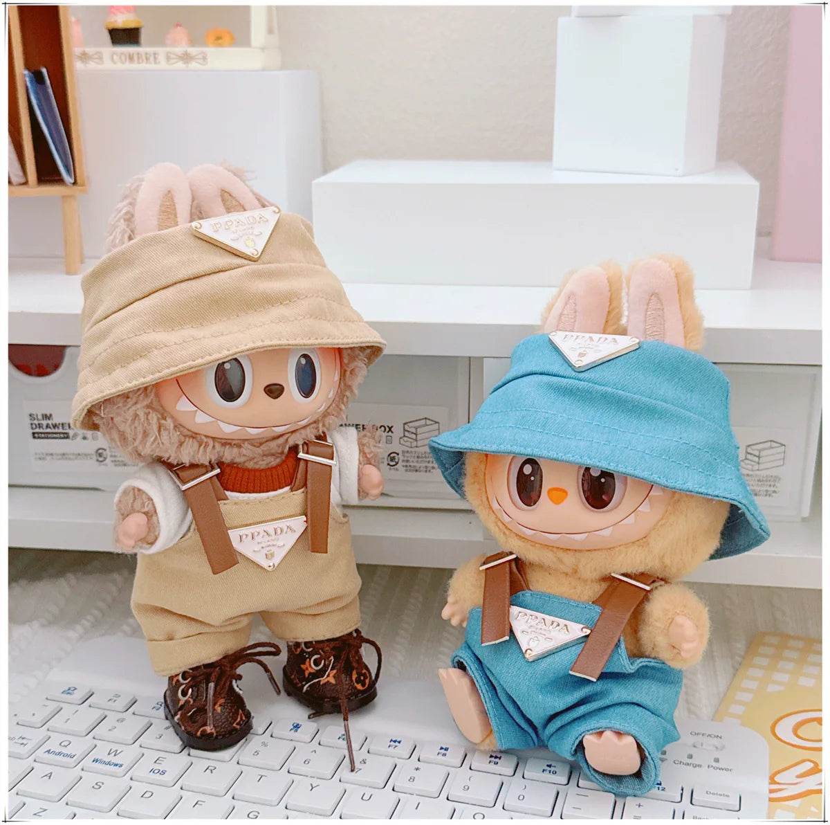 Labubu V1v2v3 17cm Sitting Party Macaron Fashion Set - ToylandEU