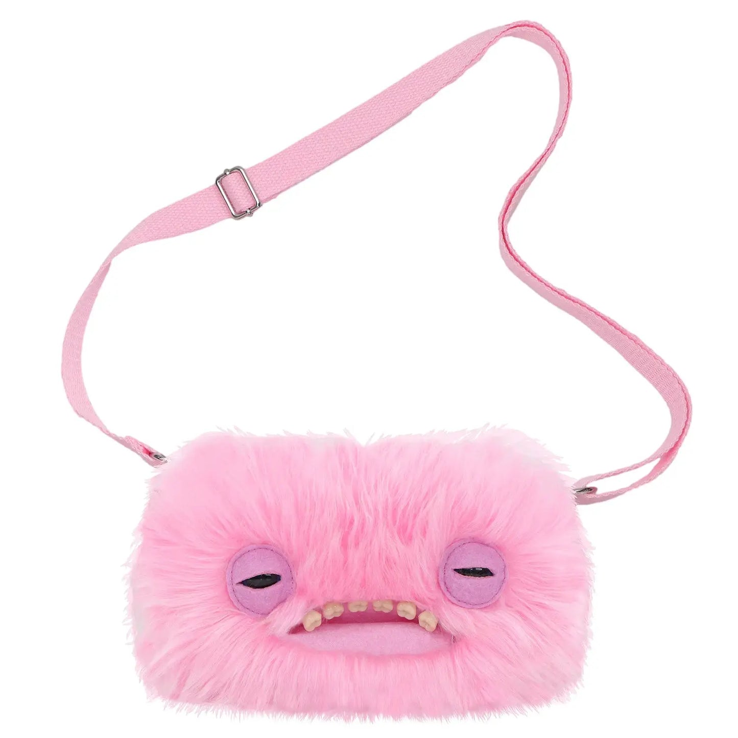 Fuggler Original Plush Shoulder Bag Big Head Screech Wide Eyed Weirdo Ugly Tooth Monster Crossbody Furry Backpack Birthday Gift - ToylandEU