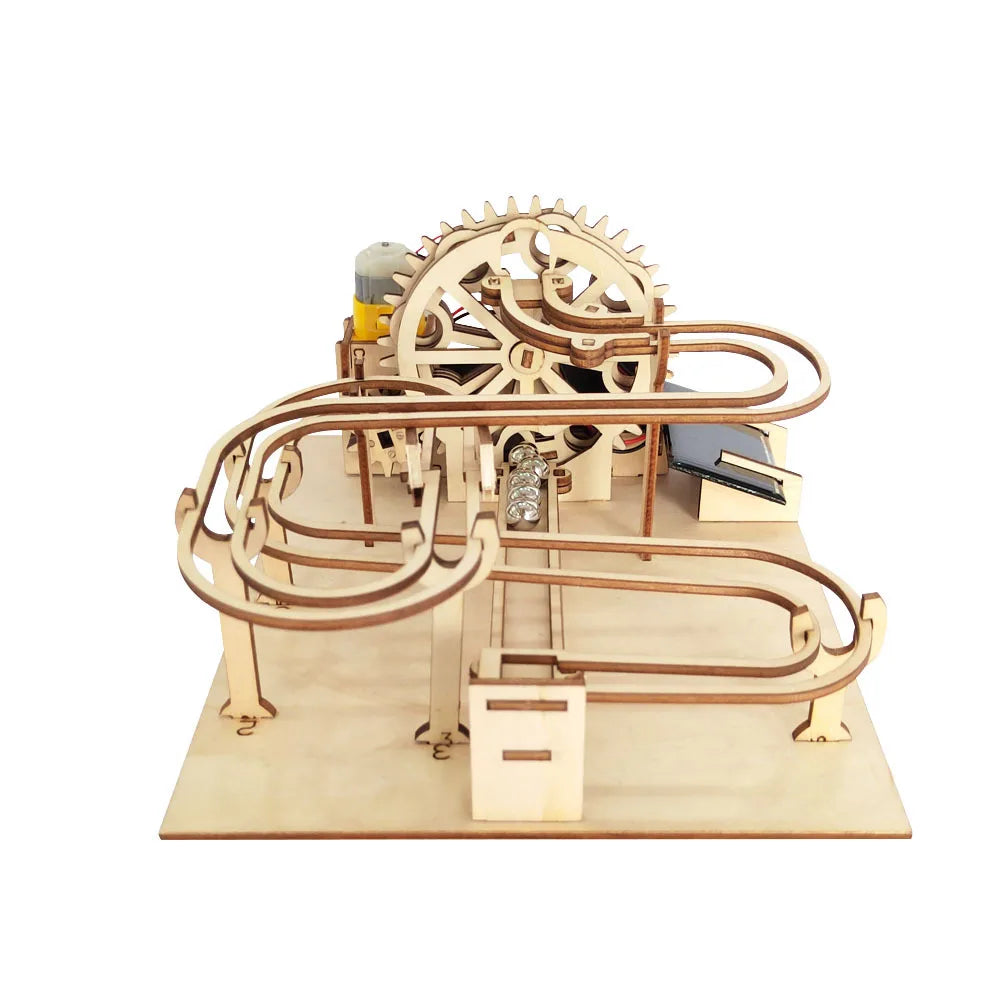 Solar-Powered Wooden 3D Puzzle Innovative Marble Track by SIMKOOII - ToylandEU