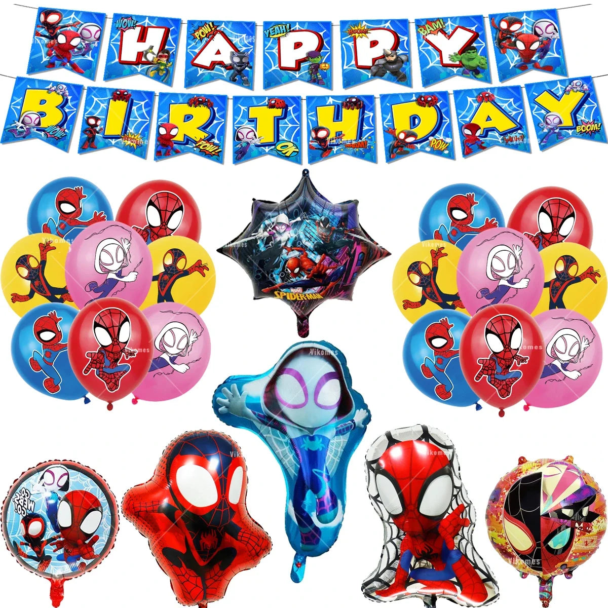 Balloon | Spider Web Friends Theme | Latex Balloon | 1Pc