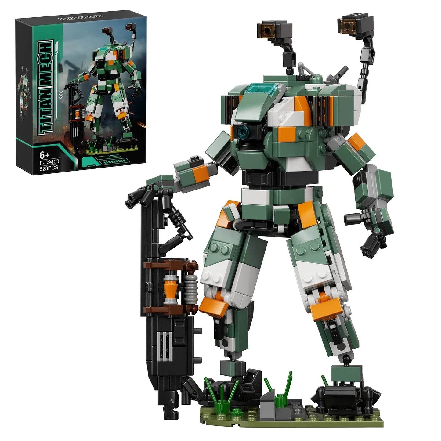 BuildMoc Titanfalls 2 Ion-class Titan Reaper Titan BT-7274 Set - ToylandEU