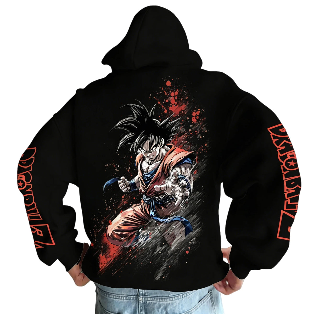Dragon Ball Hoodie | Pure Cotton Fabric | Relaxed Cut Design | Mens Vintage