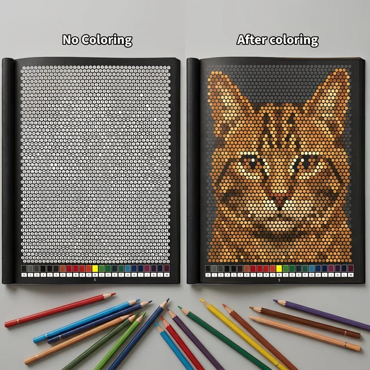 Color By Number Coloring Book | 32 Pages | Toylandeu™