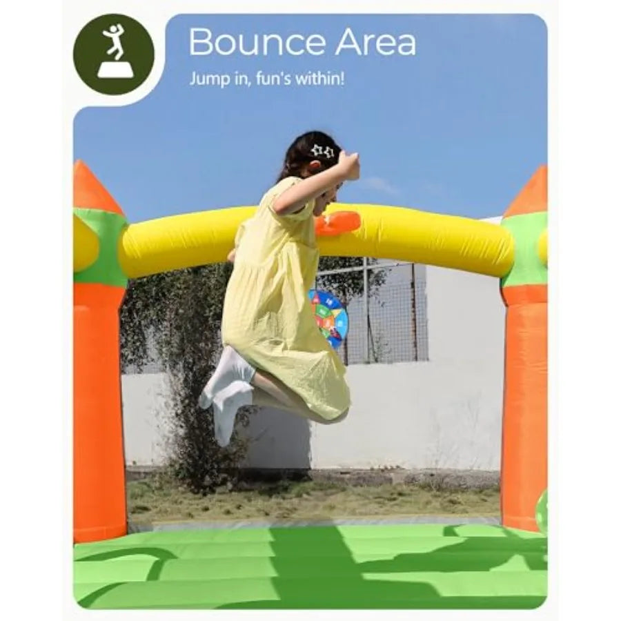 Bounce House With Slide For Kids Indoor Outdoor Fun