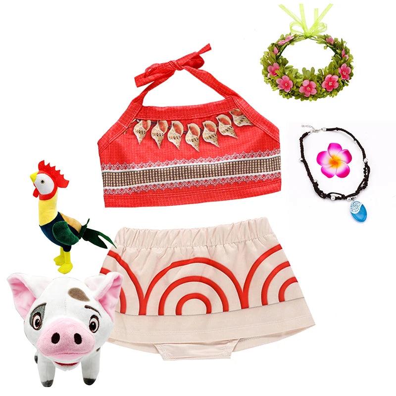 Moana Cosplay Dress | Ankle Length | Toylandeu™