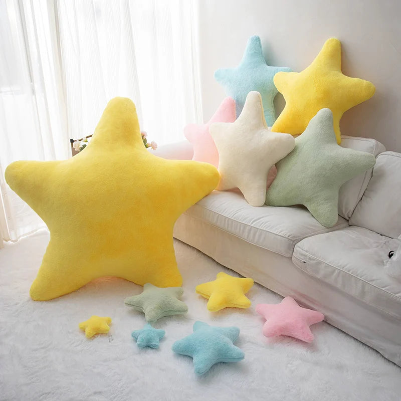 Star Shaped Pillow | Plush Material | PP Cotton Filling | Kid Room Decor
