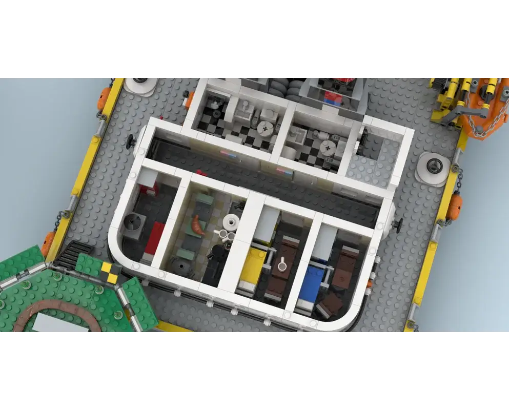 MOC City Catamaran Research Vessel Set Building Blocks Exploration Ships Transport Vehicles Collection Toys Gifts - ToylandEU