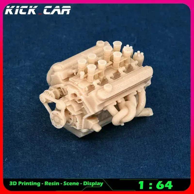 Scale Car Engine For Diorama Garage Scene Paintable - ToylandEU
