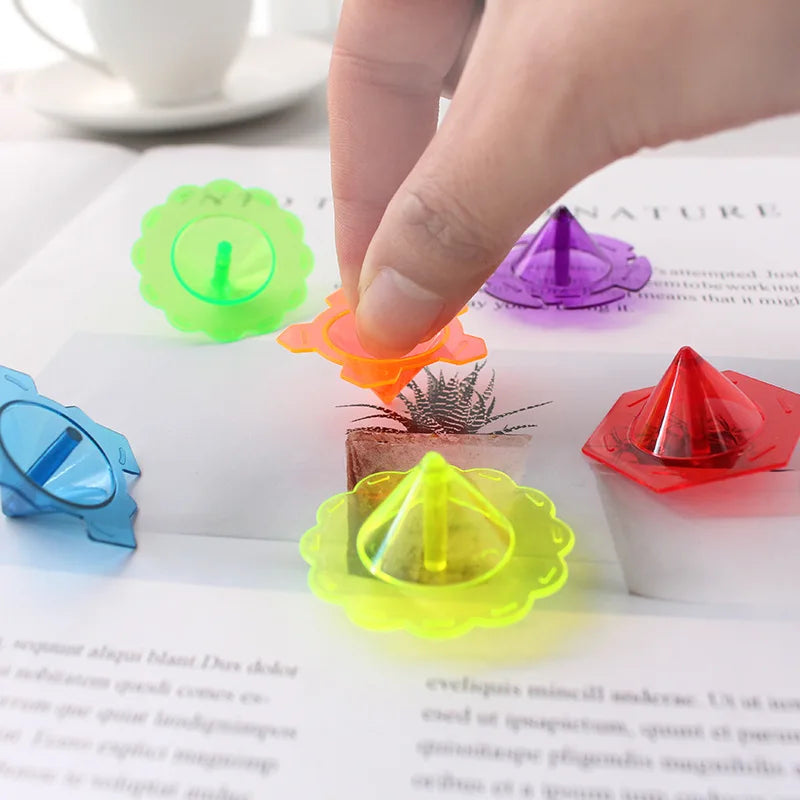 10/30/50pcs Multicolour Plastic Mini Spinning Top Toys Novelty Bulk - ToylandEU