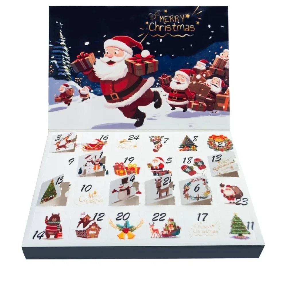 Advent Calendar | 24 Grid DIY Fillable Drawers | Eco Friendly Cardboard | Surprise Gift Countdown