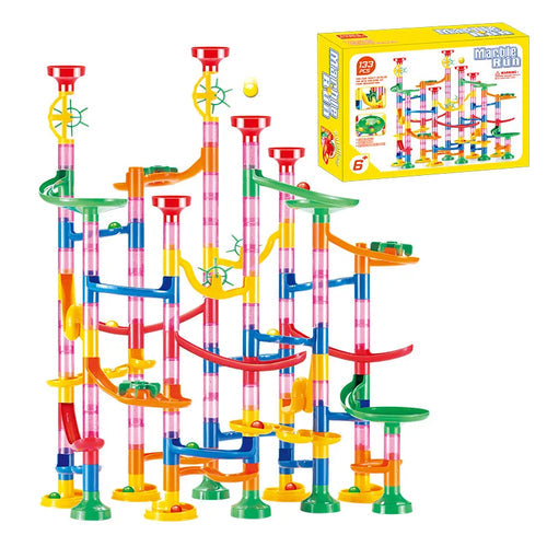 DIY Marble Race Track Building Blocks Kit for Kids - Educational Maze Construction Toy ToylandEU.com Toyland EU