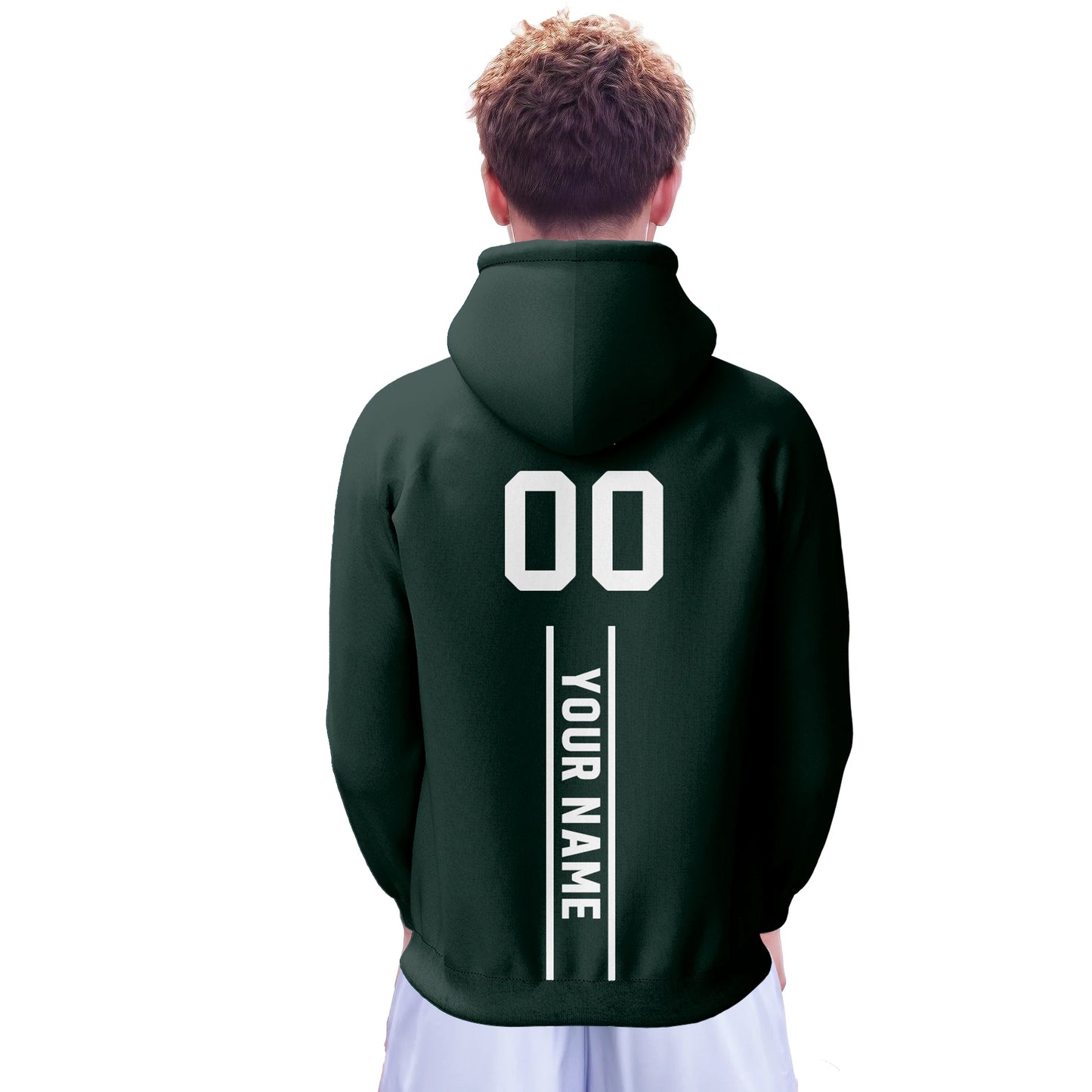 Personalized Green Bay American Football Hoodies - Custom Name & Number Sweatshirt for Men, Women, and Youth