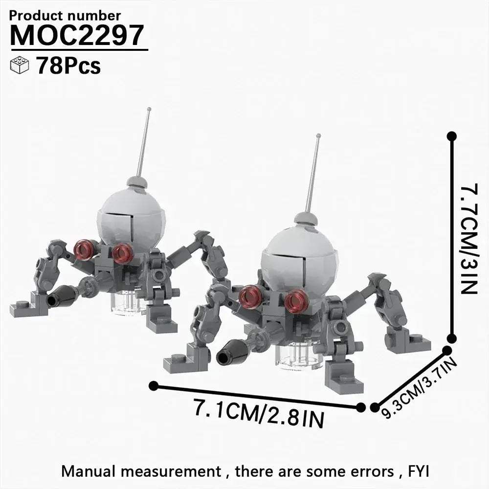 Space Droid Building Block Set Model Kit For Kids Learning - ToylandEU