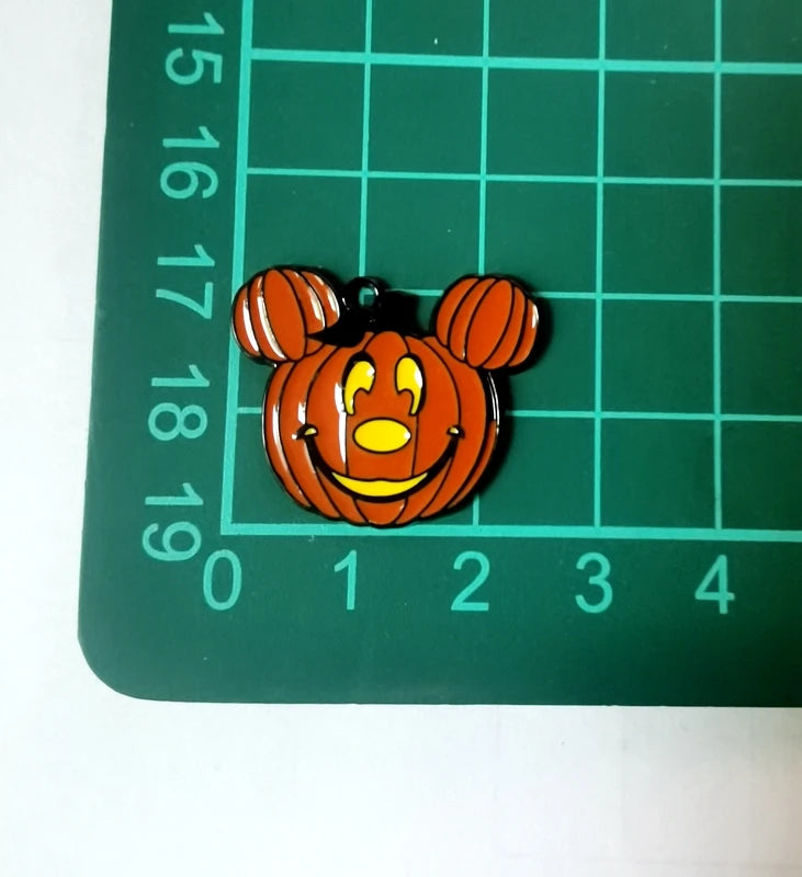 Halloween Pendant Charms | Metal | Keychain DIY | 10 Pieces