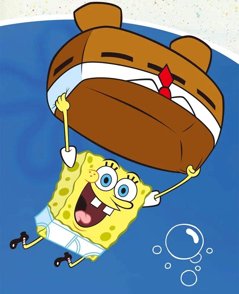 Spongebob Cartoon Krusty Krab Restaurant Building Blocks Toy - ToylandEU