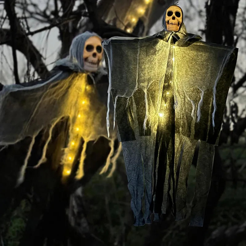Hanging Ghost Prop | Glowing Non Woven Fabric | Indoors Outdoors | Single Pack