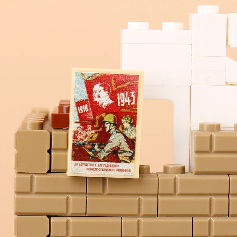Building Bricks | WWII Western Front Theme | Printed Tile Terrain | Ages 8 Plus