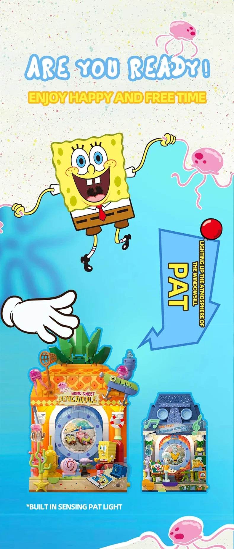 Spongebob Cartoon Krusty Krab Restaurant Building Blocks Toy - ToylandEU