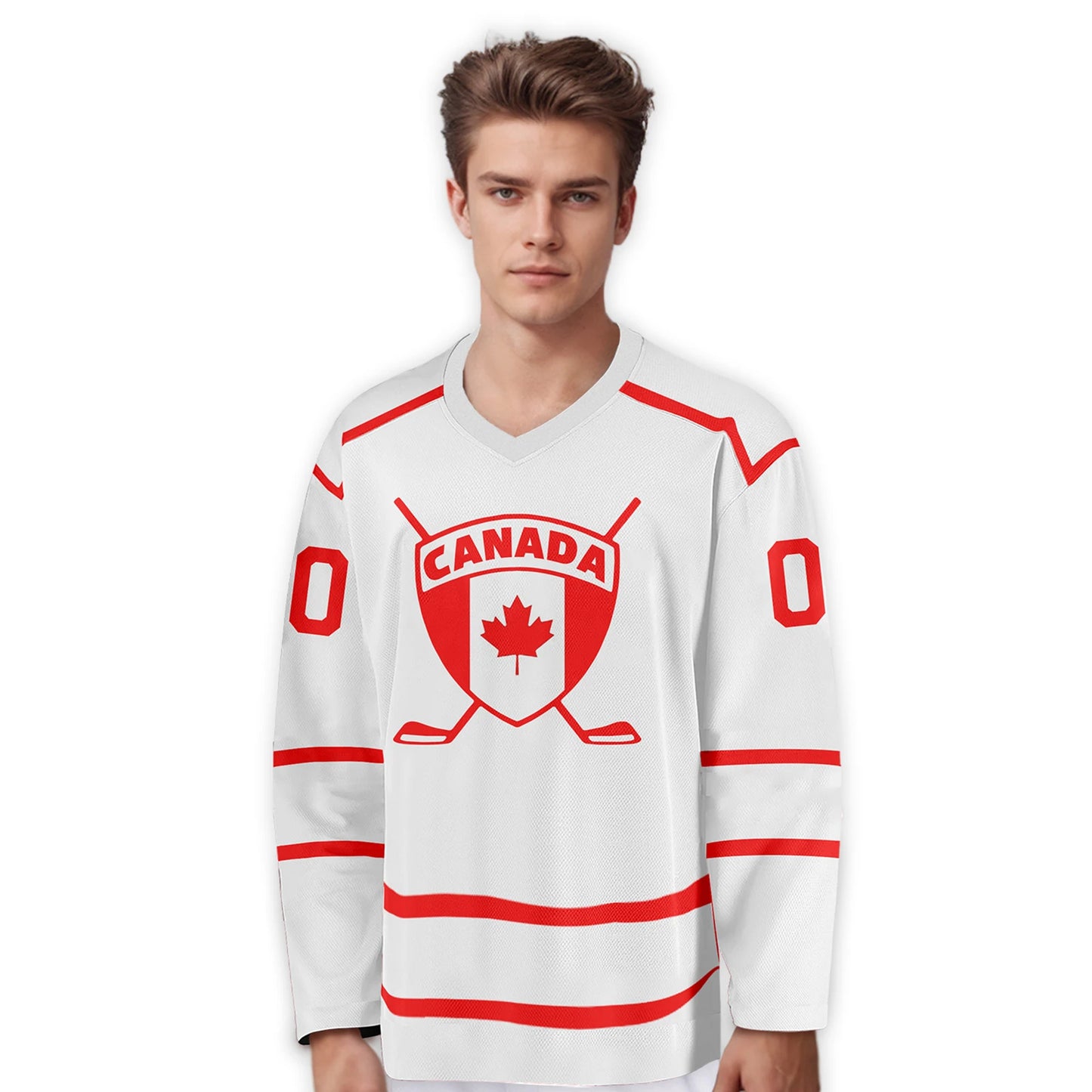 Personalized Canada Ice Hockey Jersey - Custom Name & Number for Men, Women, Youth & Kids - Ideal Fan Apparel