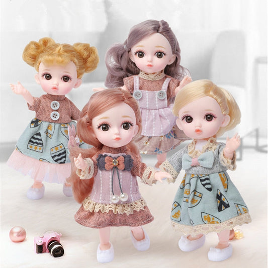 New 16cm BJD Doll with Moveable Joints and Fashion Accessories - ToylandEU