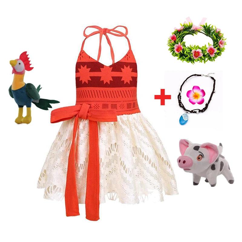 Moana Girls Costume | Ankle Length Dress | Toylandeu™