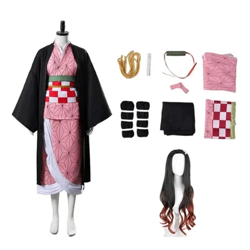 Nezuko Cosplay Costume | Polyester Cotton | Toylandeu™