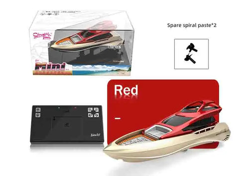 Mini RC Boat Radio Remote Controlled High Speed Ship with LED Lights ToylandEU.com Toyland EU